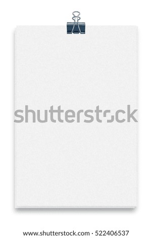 White Papers Background with Black Clip.