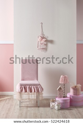 modern pink white wall and decorative interior design for home and children room, designs for bedroom
