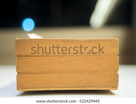 wooden box 