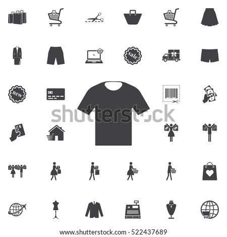 T-shirt Vector icon. Universal Shop set of icons for web and mobile