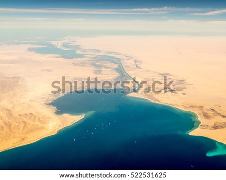 Suez Canal Royalty-Free Stock Photo #522531625