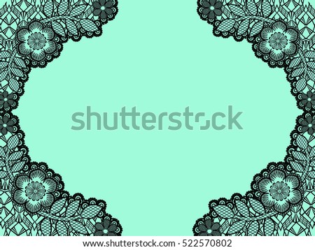 floral pattern of lace. floral ornament
