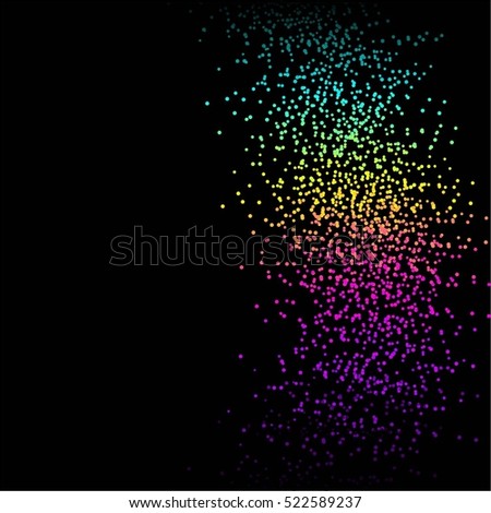 Abstract bright background. Glowing sparkles on a black background.