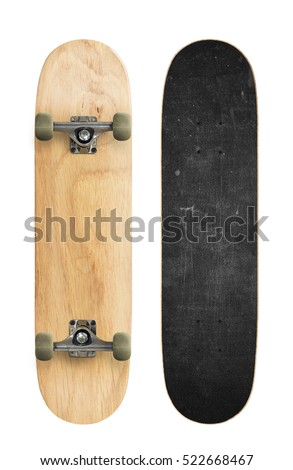 Skateboard isolated on white