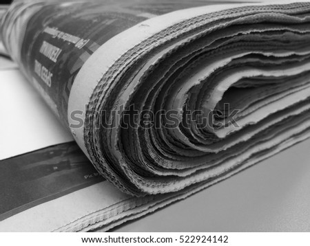 stack of old newspaper