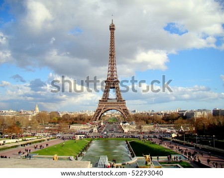 The Eiffel Tower, Paris, France Royalty-Free Stock Photo #52293040
