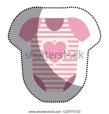 Isolated baby cloth design