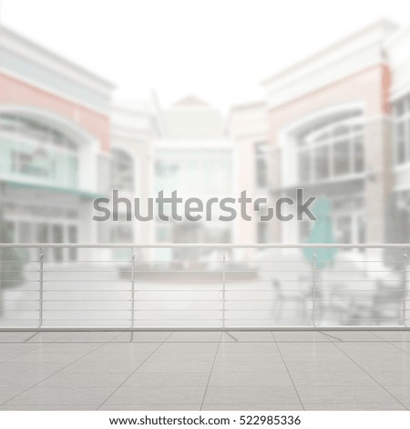 Balcony And Terrace Of The Blur Nature Background