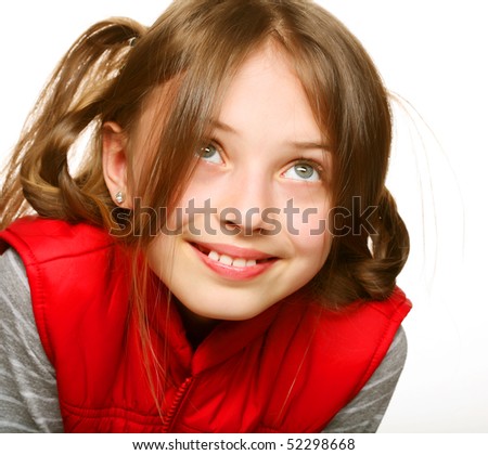  Picture of a funny little girl