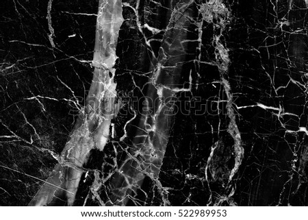White patterned detailed of black marble texture and background for luxury interior design.