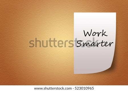 Text on a quick note sheet of white paper textured background