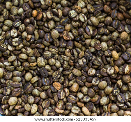 Roaste coffee bean background