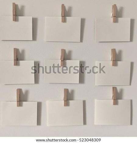clothespin wood clip picture wall
