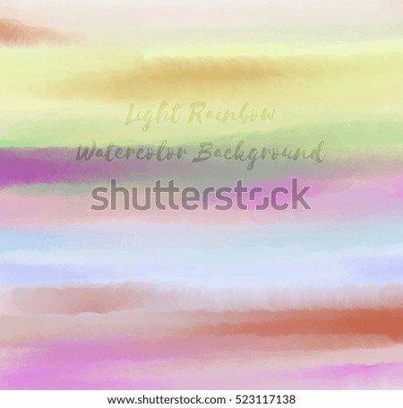 Light Rainbow Watercolor Background