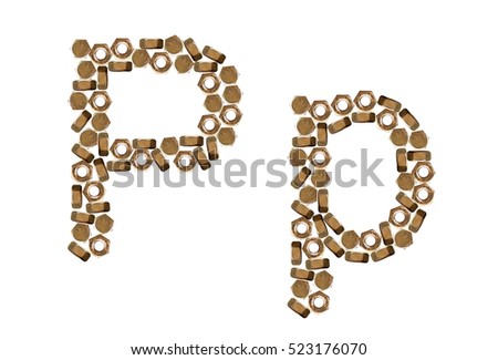 P, p, alphabets, consonants, images, pictures, isolated, nut font