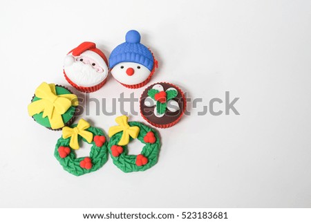 isolated symbol of Christmas festival on 25 December in winter