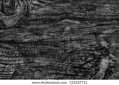 Old Knotted Weathered Rotten Cracked Wooden Rustic Floorboard Coarse Black Grunge Texture