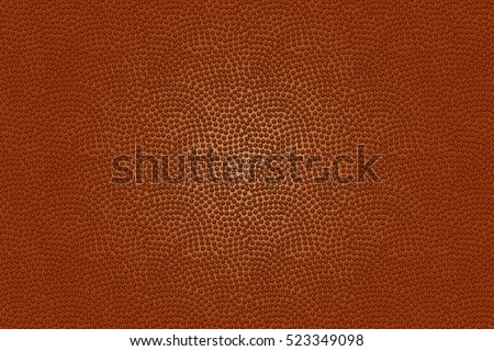 American football ball texture for sports background. Realistic vector illustration