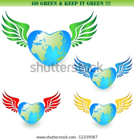 Save the Earth icons vector set isolated on white
