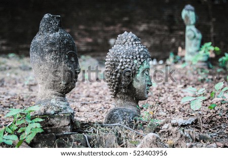 Buddha old statue, antique, vestige, inspired by nature