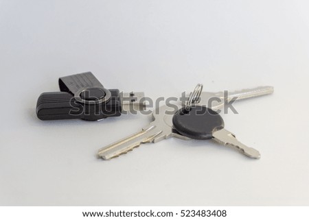 USB Flash Drive and Key ,concept Solution Success by technology.