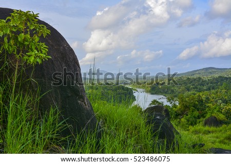 Beautiful river view at Elephant rock viewpoint