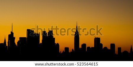 Sunrise at Manhattan, New York
