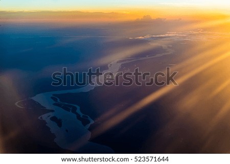 Amazon river from the air