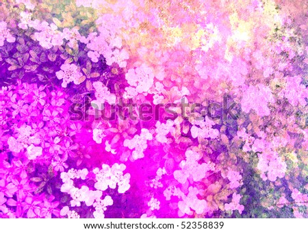 vintage styled floral texture