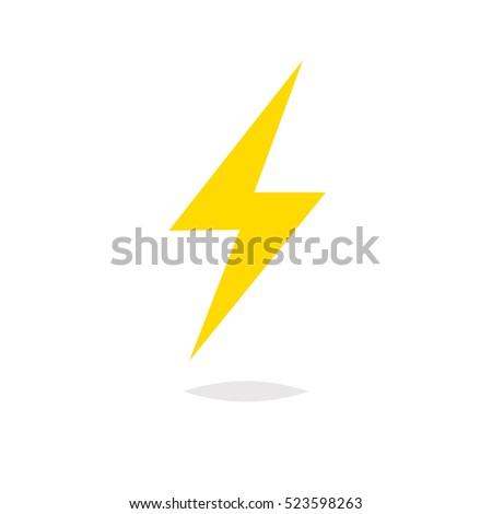 Lightning bolt vector Royalty-Free Stock Photo #523598263