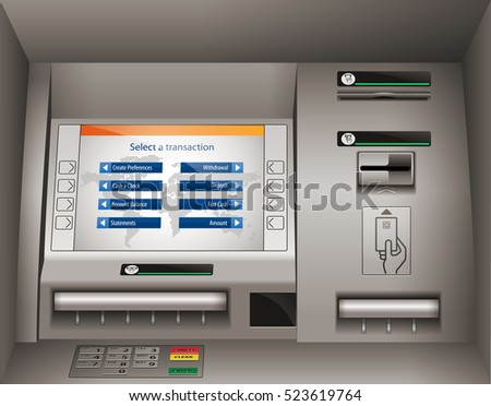 ATM - Automated teller machine Royalty-Free Stock Photo #523619764