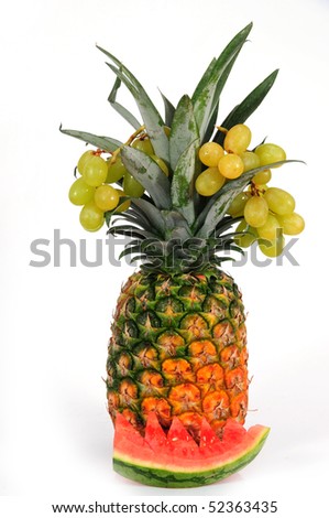 pineapple & grapes