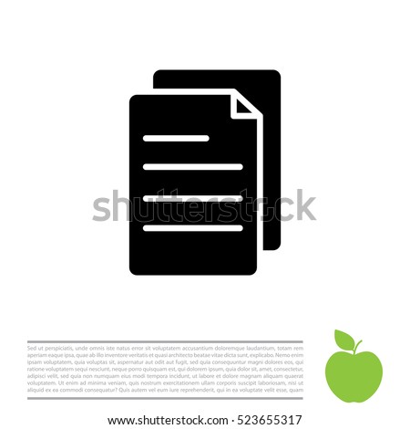 note paper icon Royalty-Free Stock Photo #523655317