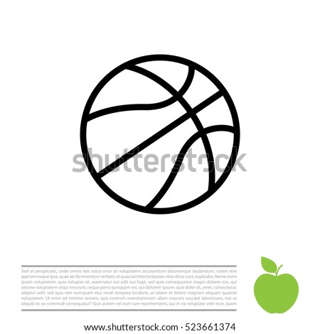 basketball icon Royalty-Free Stock Photo #523661374