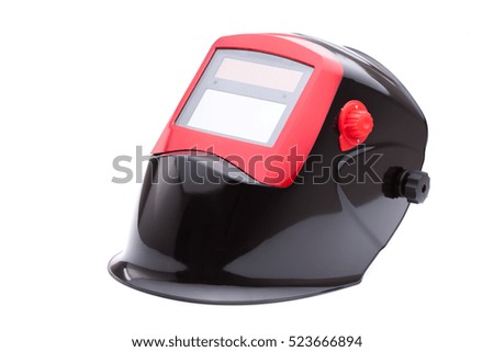 Mask welding object on a white background