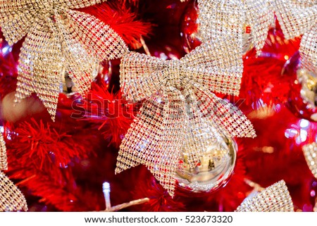 Bright christmas composition with christmas balls