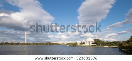 Washington D.C. Jefferson Monument & Washington Monument