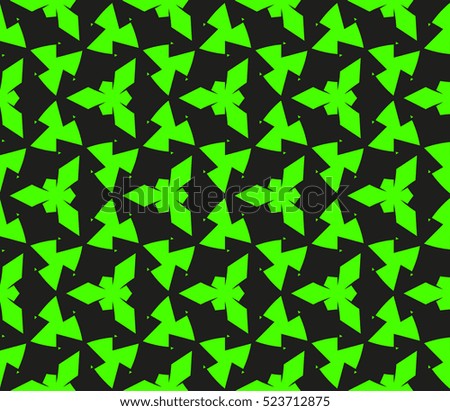 Abstract background. Vector seamless pattern. Green geometric seamless pattern in modern stylish