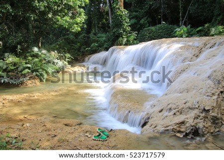 Water fall in Lampang Thailand. - Look at the picture and cool fresh.  Very Happy.