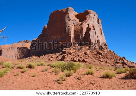 Monument Valley Tribal Park Landscape in Utah, USA