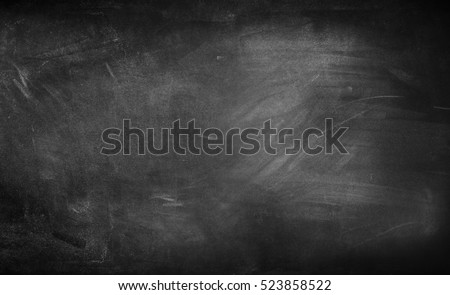 Chalk rubbed out on blackboard  Royalty-Free Stock Photo #523858522