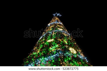 Christmas tree with Star of Bethlehem
