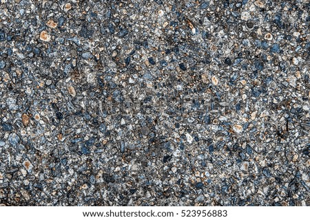 Background of cement surface with granite gravel vintage texture.