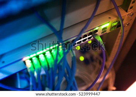 Core switch technology in network room place .
