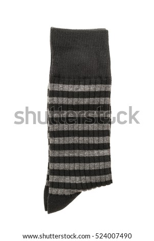 Pair of socks for clothing isolated on white background