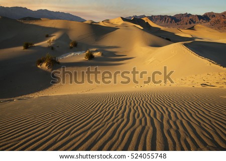 Sand Pattern in Desert