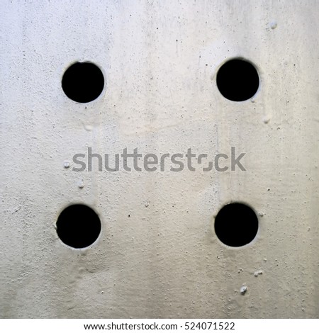 Four holes metal portal