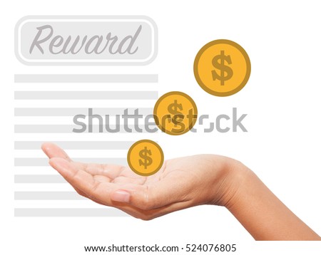 Reward concept on White background