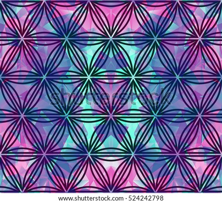 Seamless pattern with triangles. Background for the wrapping, home decor, website, brochures and textile in a modern style. Vector illustration
