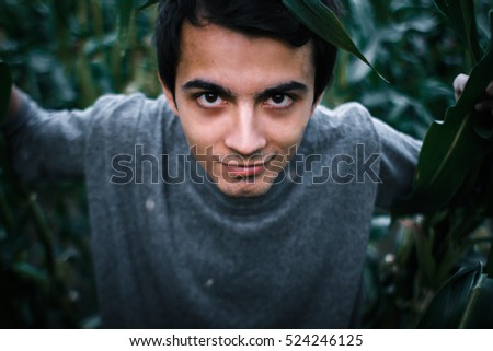 guy in the corn field